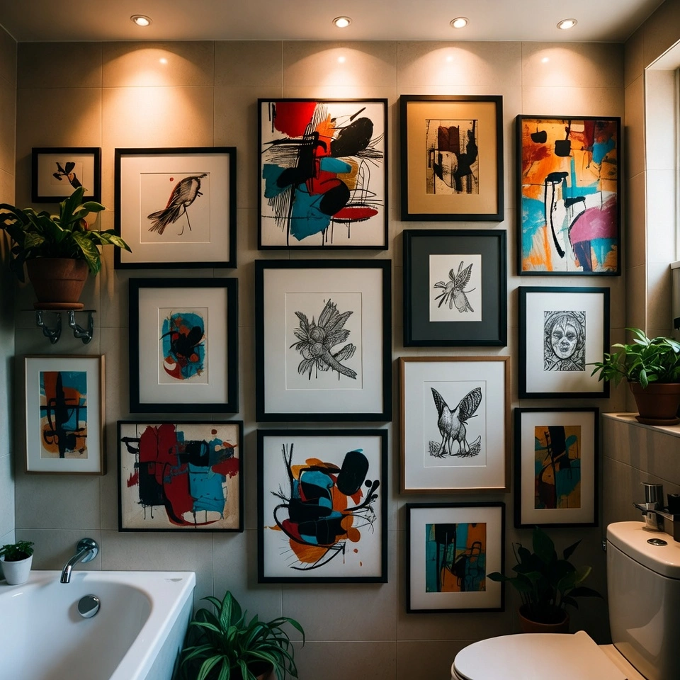 Artsy Bathroom Decor 