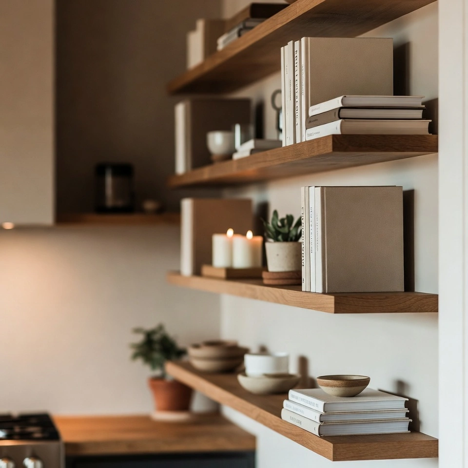 Kitchen Open Shelf Styling Tips
