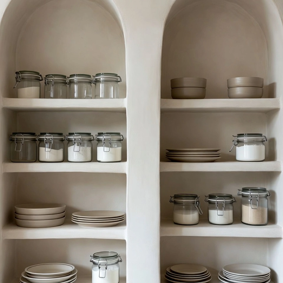 Kitchen Open Shelf Styling Tips